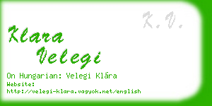 klara velegi business card